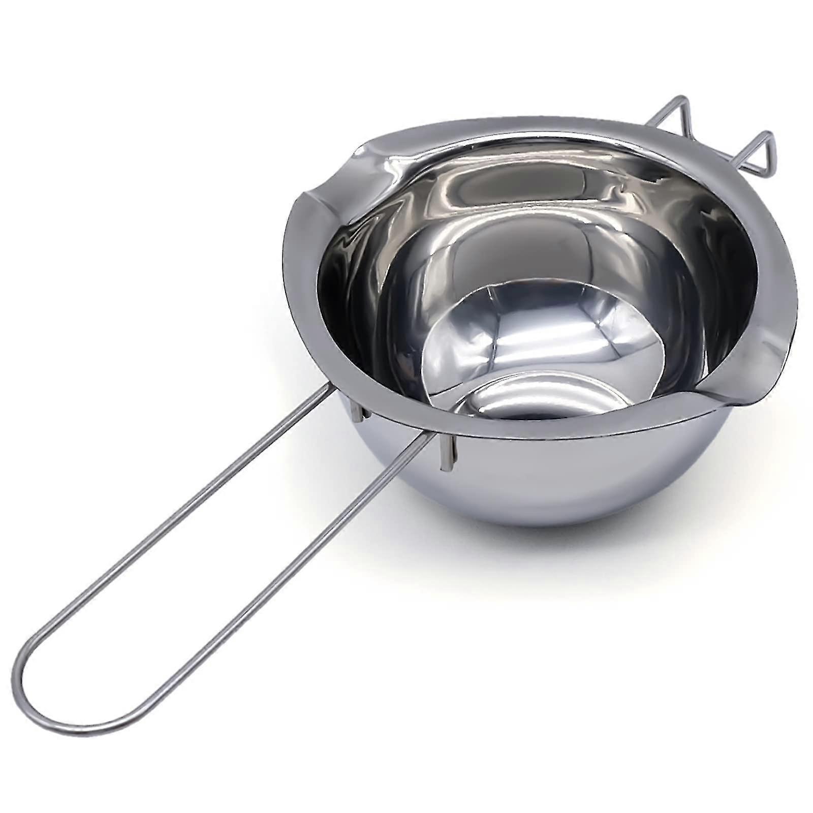 Melting Pot Stainless Steel,400ml Double Boiler Pot Spouts With Heat-resistant Handle,for Melting Chocolate, Wax, Candy And Candle Making