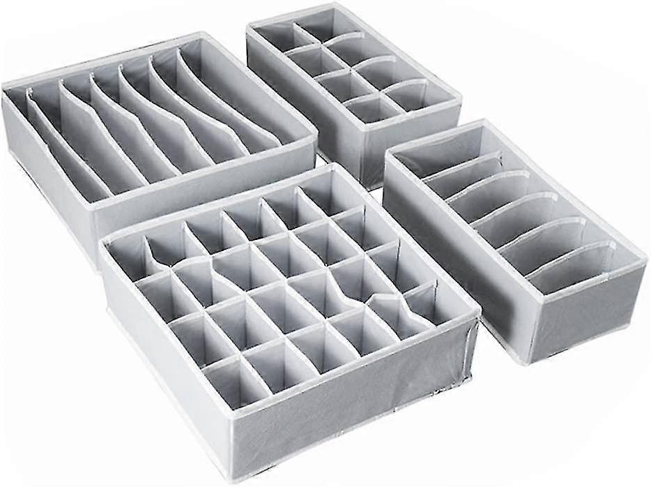 Foldable Clothes Drawer Organizer, 24/8/7/6 Compartments, Drawer Organizer