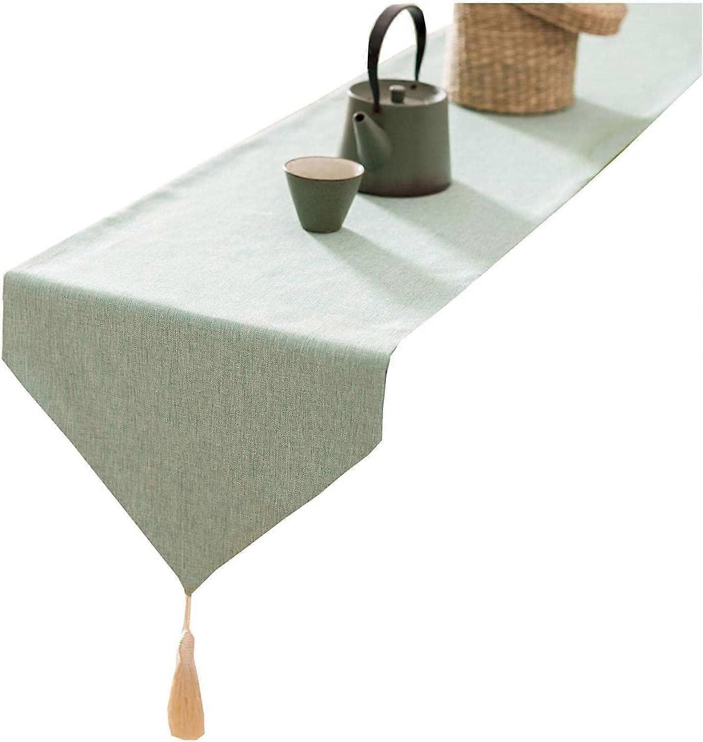 Table Runner(32cm*180cm) Modern Linen Table Runner High Quality Waterproof