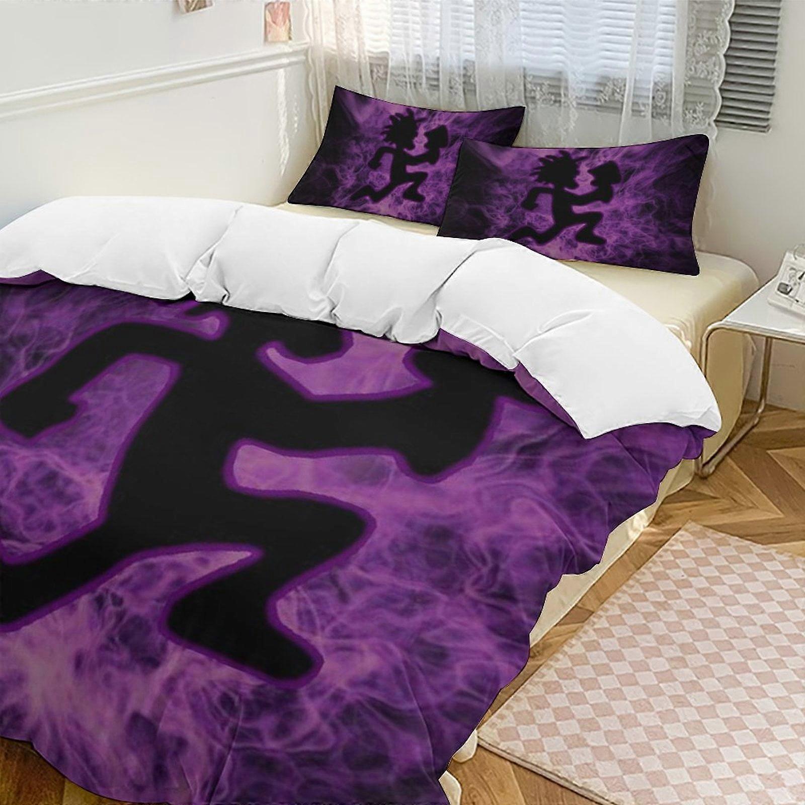 v2147  Bed Sheets Bedding Insane Clown Posse ICP 3-Piece Bedding Set Soft Warm And Comfortable Bed Set with 1 Duvet Cover And 2 Pillowcases Bed Sheets