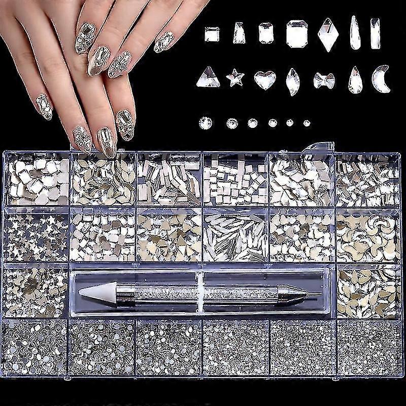 Flat Rhinestones Mix Styles Flatback Rhinestone Crystals 3d Decorations