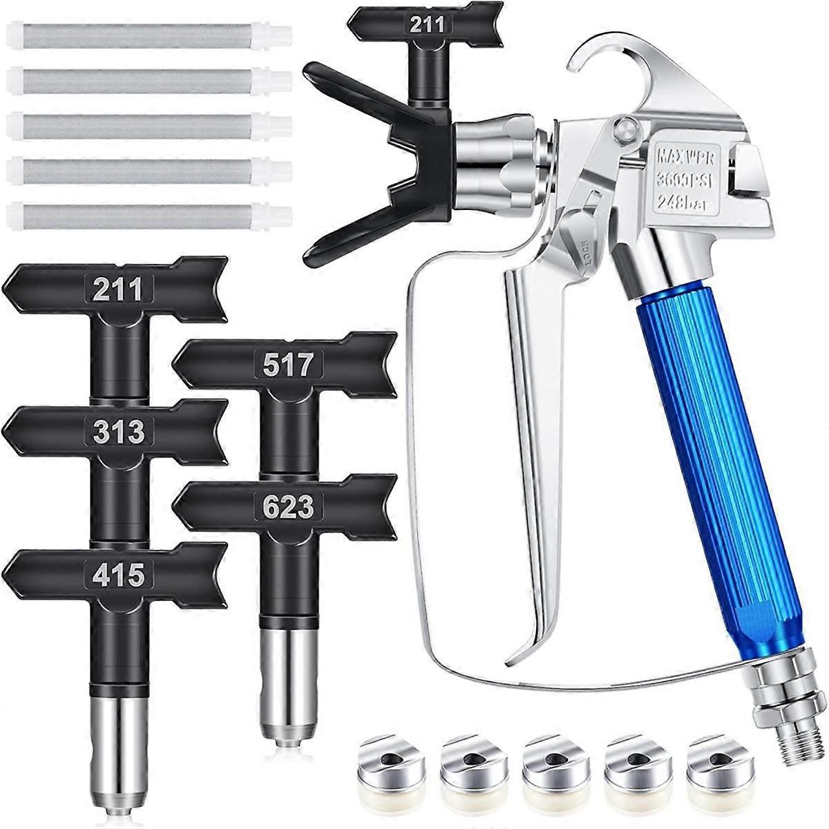 12 PCS Airless Paint Sprayer with Nozzle Airless Paint Filter, Suitable for Airless Paint Sprayer P