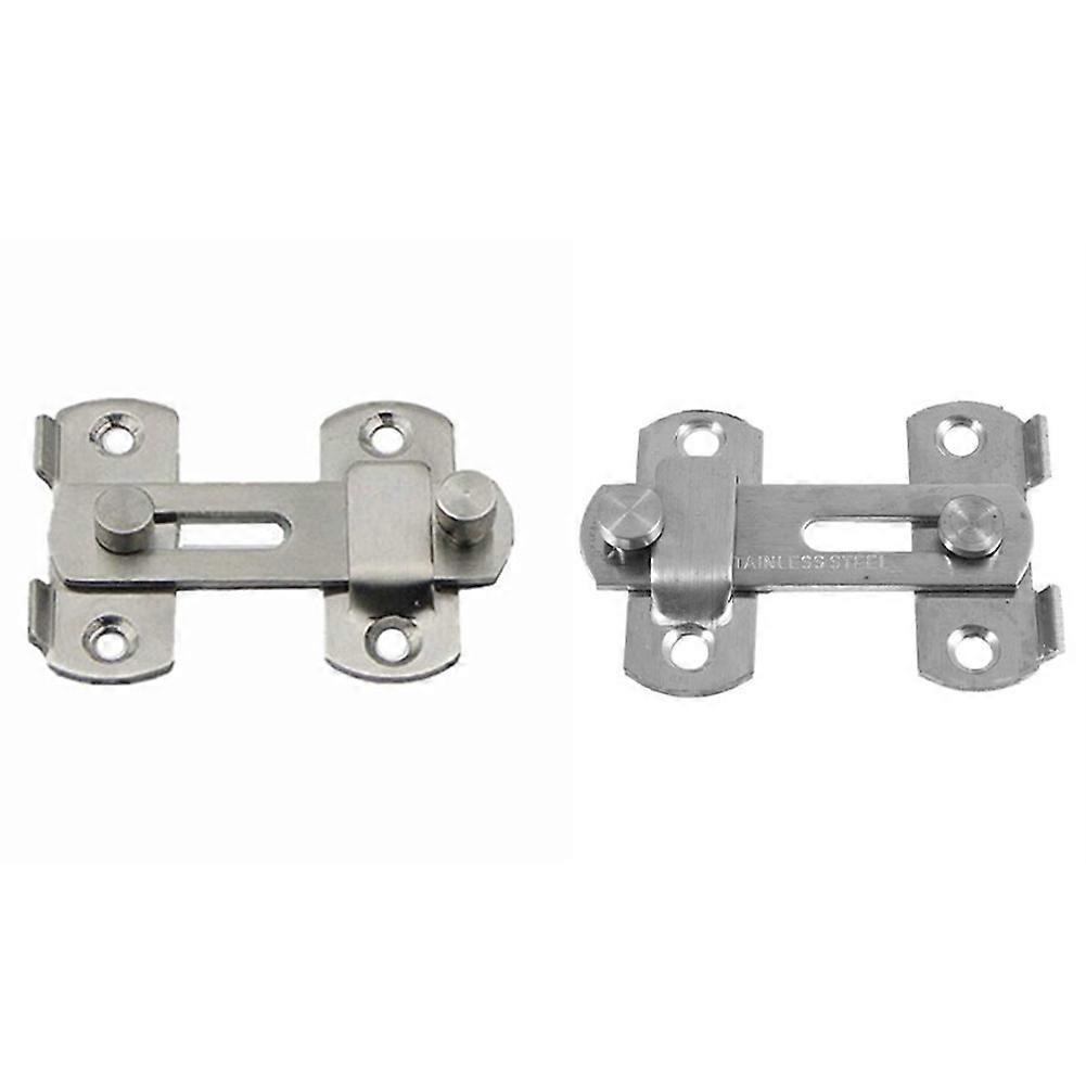 2 Set 20 X 50 X 70mm Home Safety Gate Door Bolt Latch Slide Lock Hardware, 1 Set a & 1 Set B