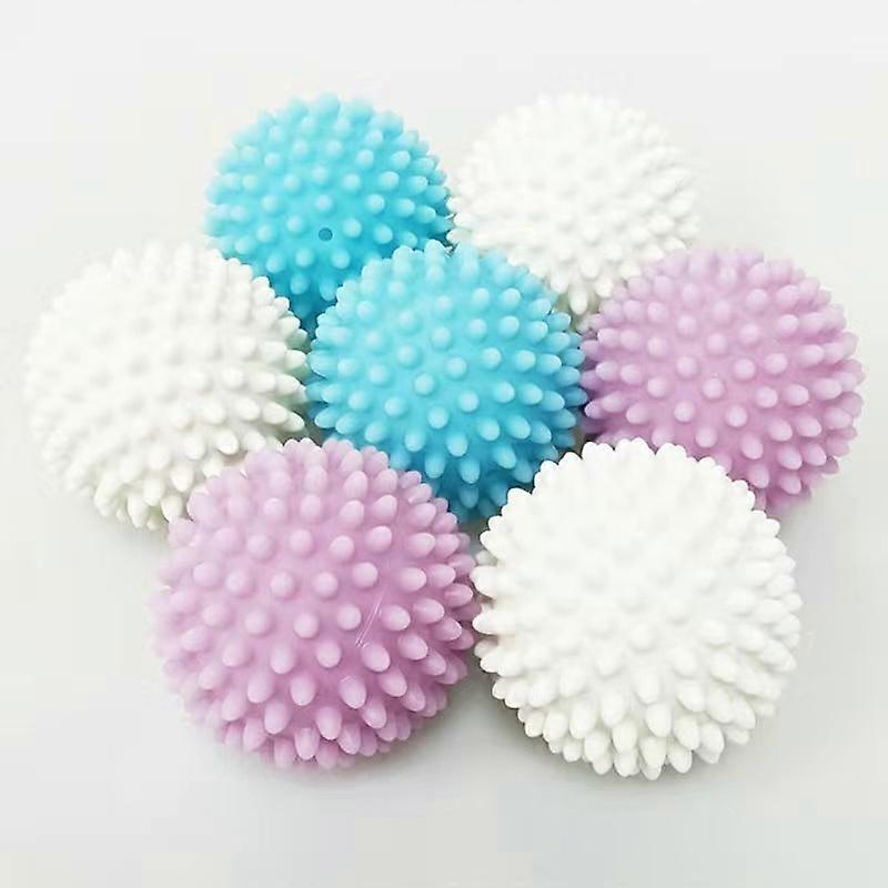 Set of 6 Dryer Balls Laundry Reusable Dryer Balls Anti Static Dryer Drying Balls for Laundry Clothes Fabrics Reduce Wrinkles 2.5 in (Mix)