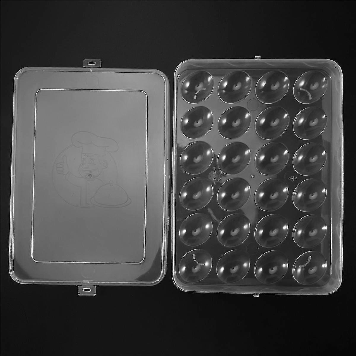 Egg Holder for Refrigerator, Deviled Egg Tray Carrier with Lid Fridge Egg Storage Stackable Plastic