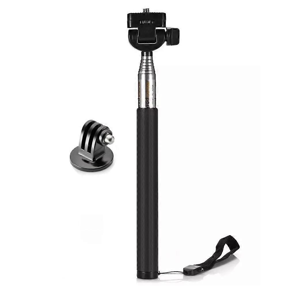 Extendable Handheld Selfie Stick Monopod + Mount Adapter For GoPro Hero 9 8 7 6 5 4 3 SJCAM XiaoYi EKEN H9R Sport Action Camera