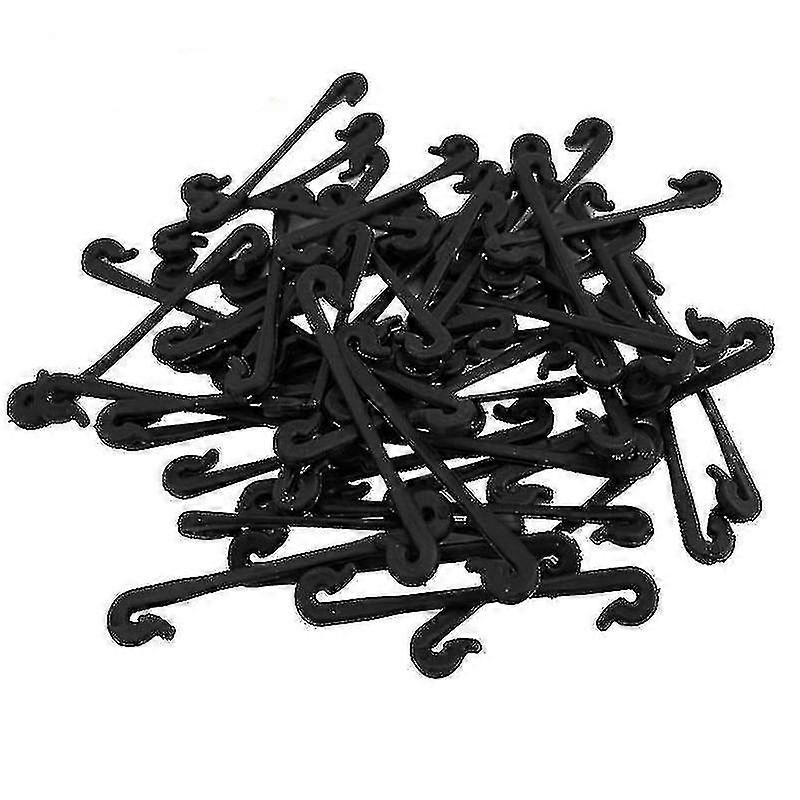 Grape Vines Durable Plastic Plant Vine Fastener 200pcs, Black