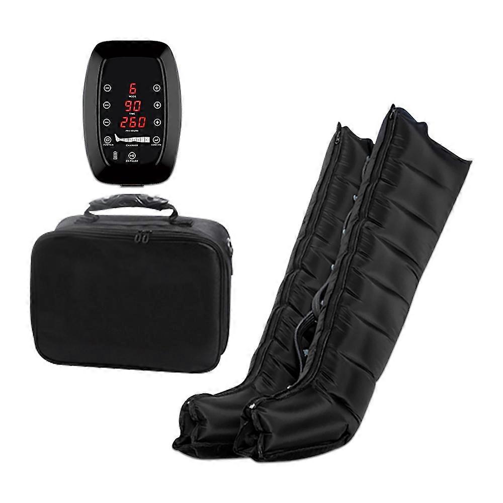 6/8 تجويف الهواء ضغط الساق تدليك الأحذية للرياضي تخفيف وجع العضلات آلام الركبة الساق مدلك الرعاية الشاملة الاسترخاء