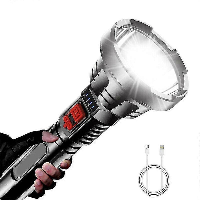 Super Bright 800LM Torch Led Flashlight USB Rechargeable Tactical Spotlight