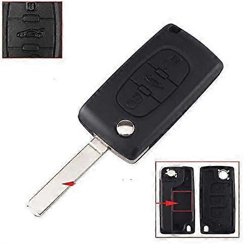 VA2 BLADE -CE0523 3Button dálkový klíč pro 207 307 308 407 607 807 pro C2 C3 C4 C5 C6 Skládací klíč od auta 2 tlačítka 3 tlačítka (2 tlačítka, VA2-CE