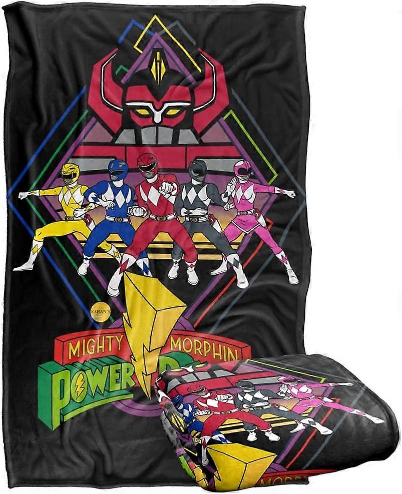 Power Rangers Megazord Rangers Couverture Super Douce au Toucher Soyeux-1