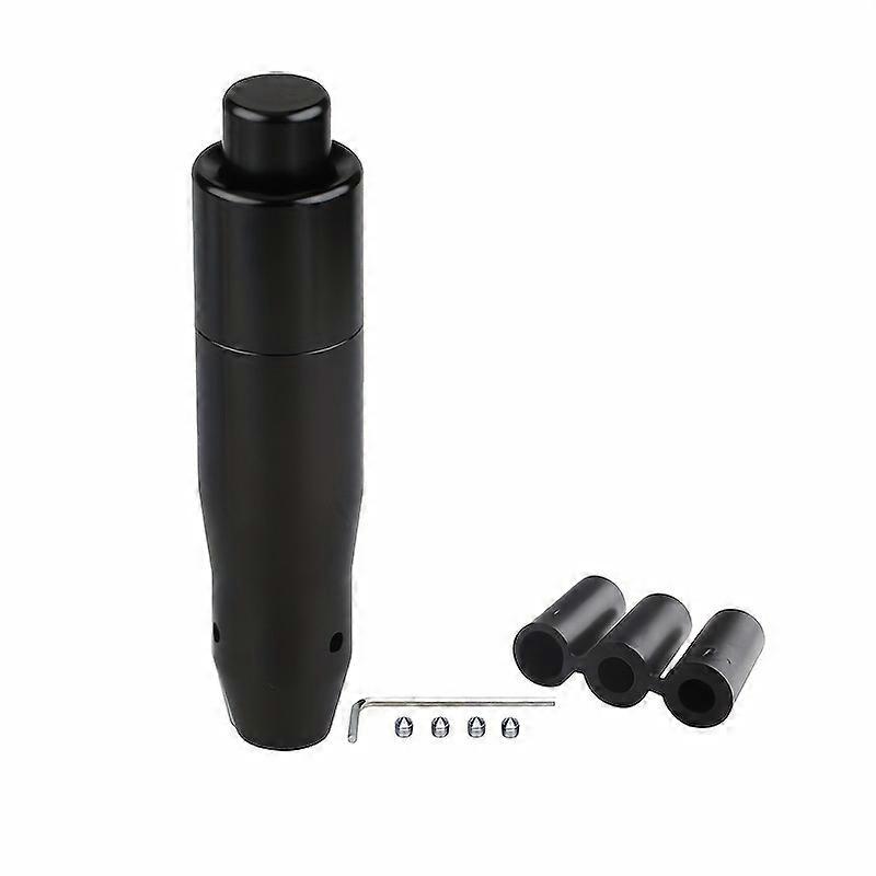 JDM RACING Gearshift Knob With Button Automatic Modified Gearshift Knob Metal Gear Lever Knob Car Extended Gearshift Rod With Installation Accessories