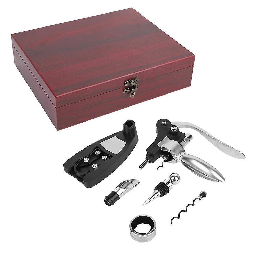 Wine Tool Kit Corkscrew Bottle Opener Wine Stopper Drip Stop Ring Drill Out Screw