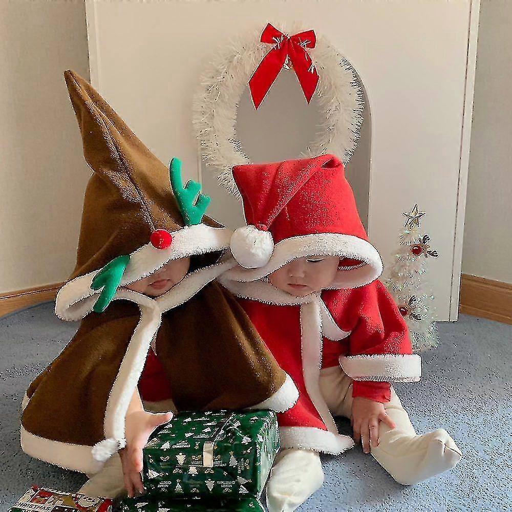 Nya Juldräkter För Småbarn Varmbeständig Och Sammet Baby Mantel-XT
