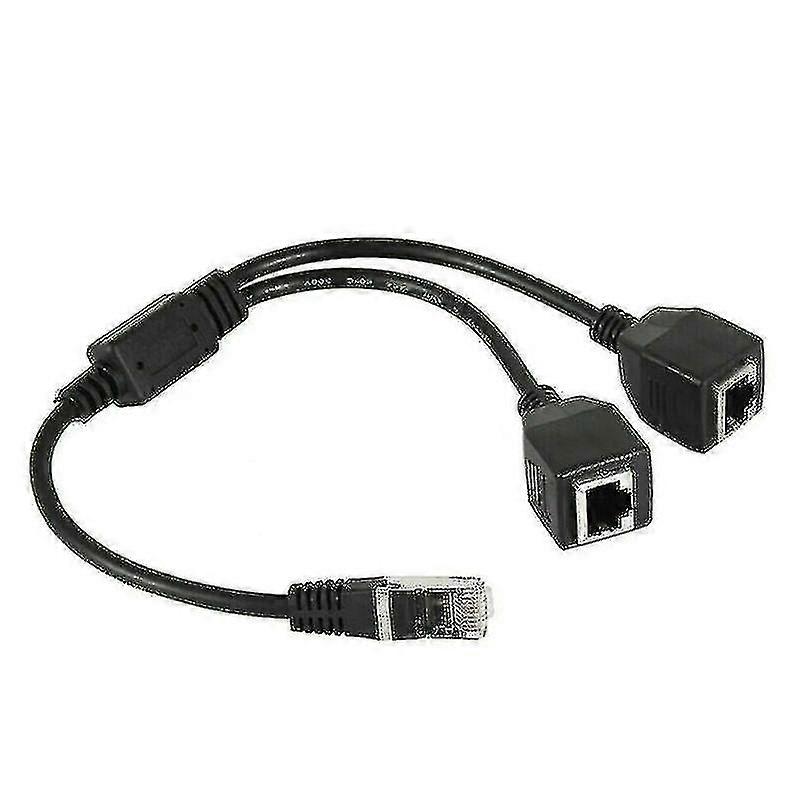 Network Expansion Splitter Cable Adapter (black) (1pcs)