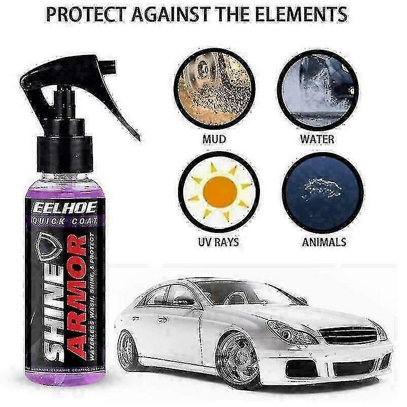 2Pcs  Shine Armor Fortify Quick Coat - Ceramic Coating - Car Wax Polish Spray