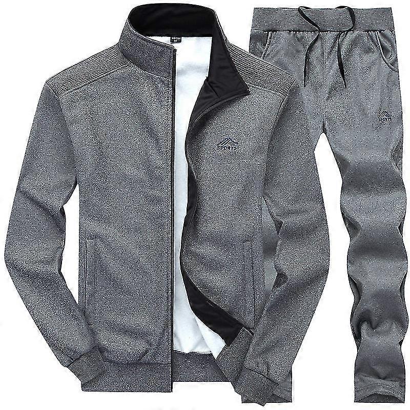 Men Sweatsuit Set Full Zip For Jogging