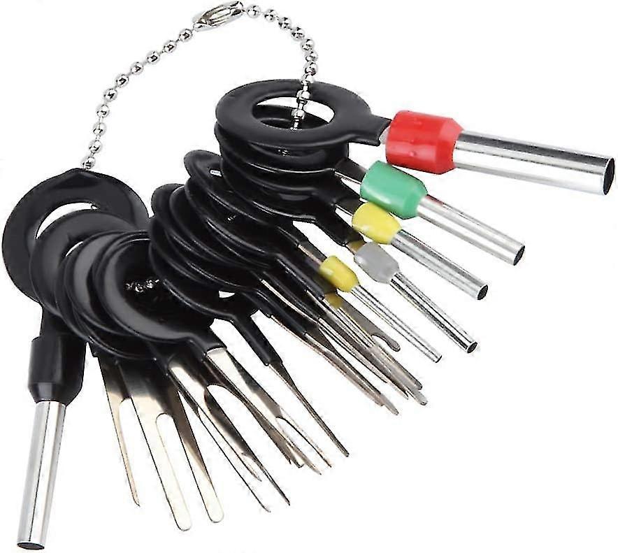 18 Pieces Auto Terminals Removal Key Tool, Terminal Removal Tool Connector Pin Extractor Kit - ya0