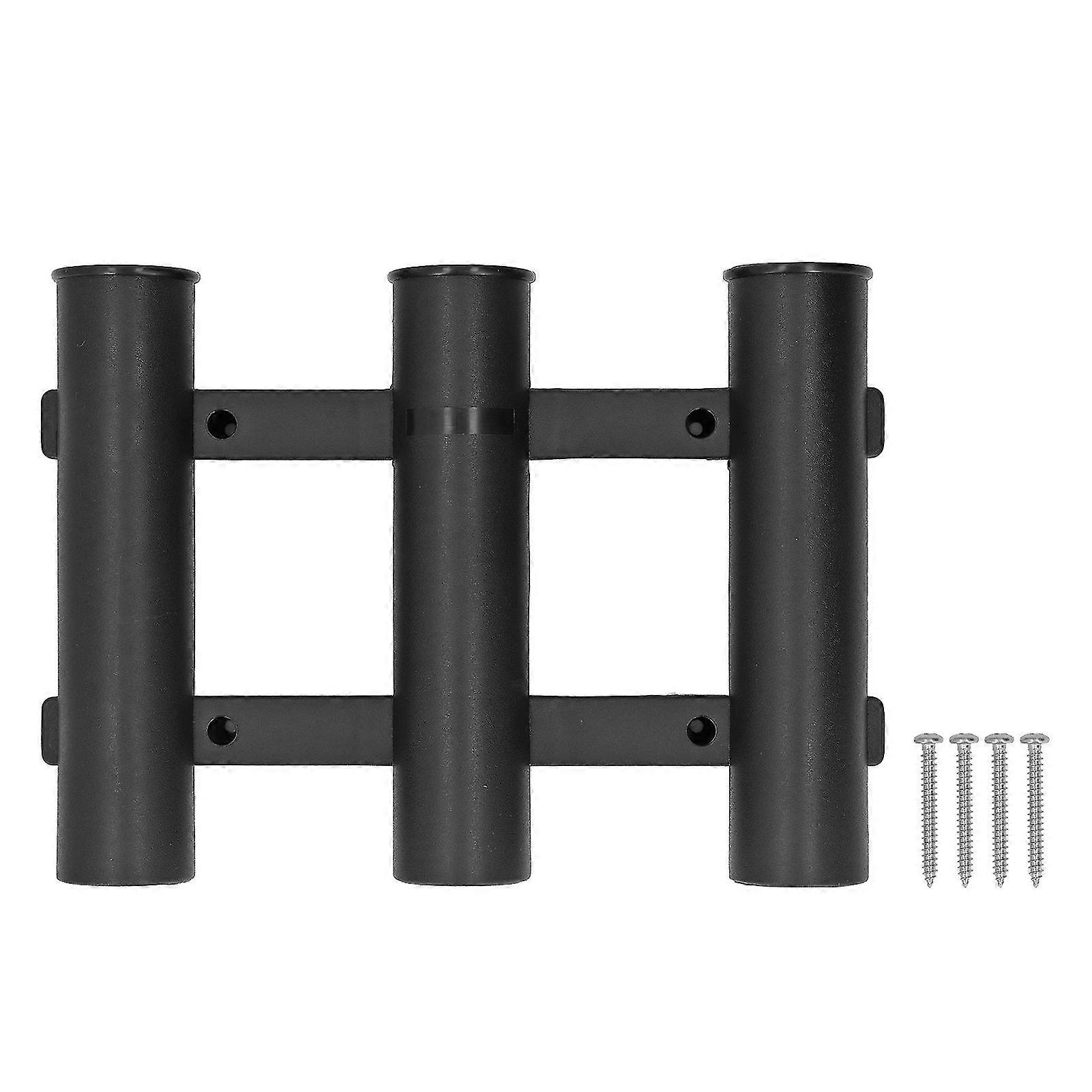 Fishing Rod Holder with 3 Tubes ABS Bracket for Kayak and Yacht Accessories for Freshwater and Saltwater