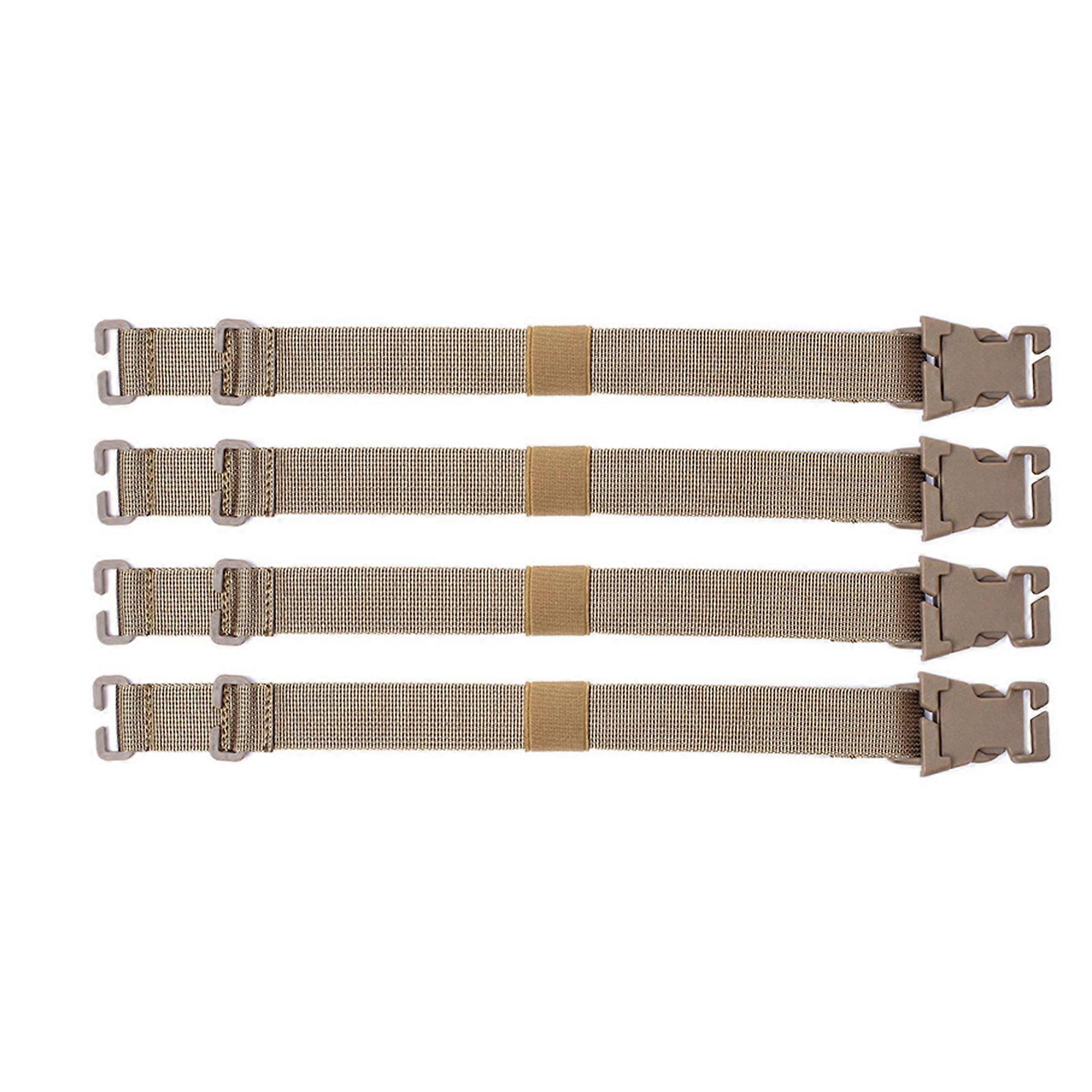 4 Pcs Utility Webbing Straps With Buckle Strap for Backpack Tactical Lashing