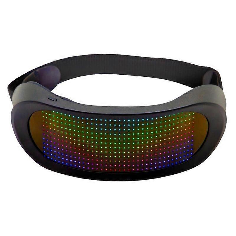 Portable Glow Dynamic Glasses Light USB Charging Port 5hours Battery Life