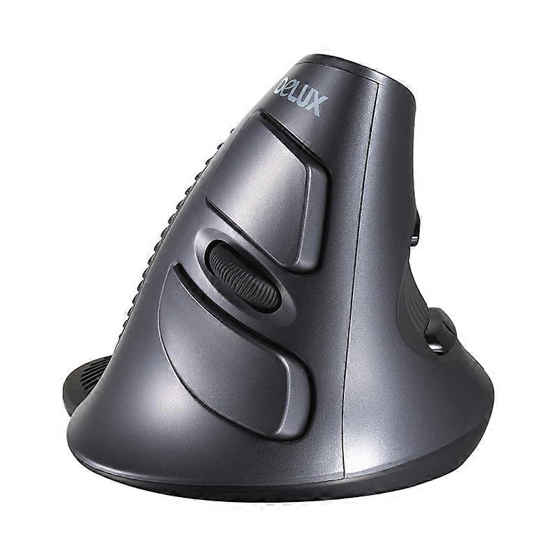 DELUX 6-Keys Vertical Snail Ergonomic Wireless Mouse