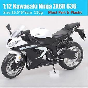 Yeşil 1:12 Ölçekli Automaxx Kawasaki Ninja ZX6R ZX-6R 636 Spor