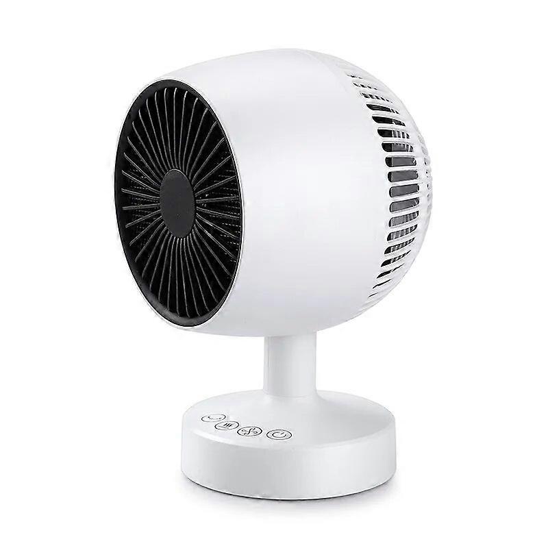 Mini Fan Heater Home Dual-use Heater Office Desk Surface Panel Mute Shaking Head Small Electric Heater