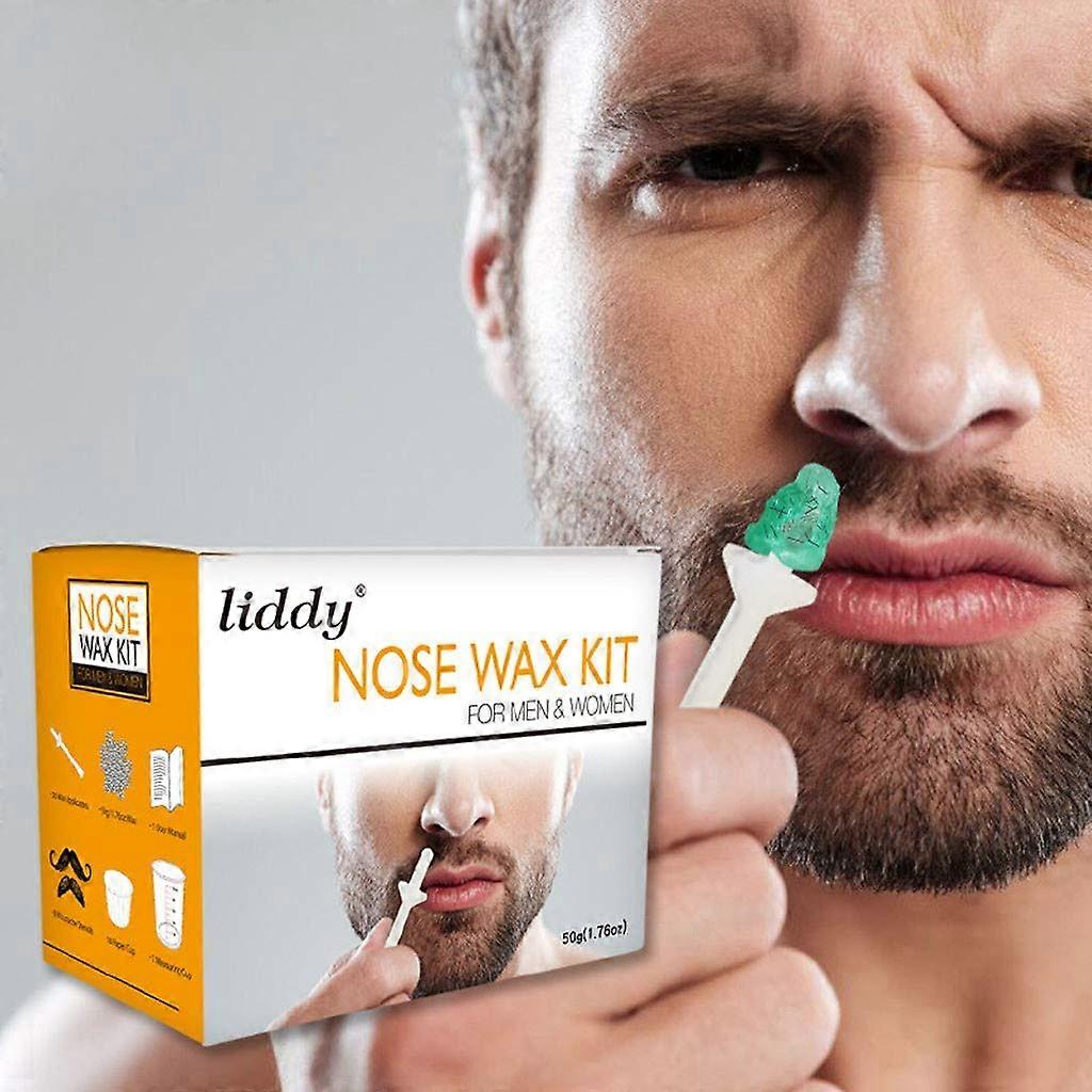 Nose Wax Kit, Nose Hair Removal Wax Kit Wax Applicators Sticks Kit for Removing Nose Eyebrow Hair