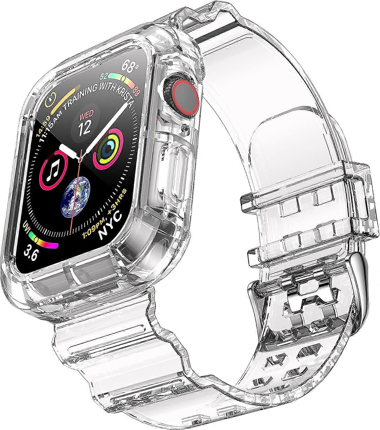 Compatible Apple Watch Bands, 42/44/45 Clear