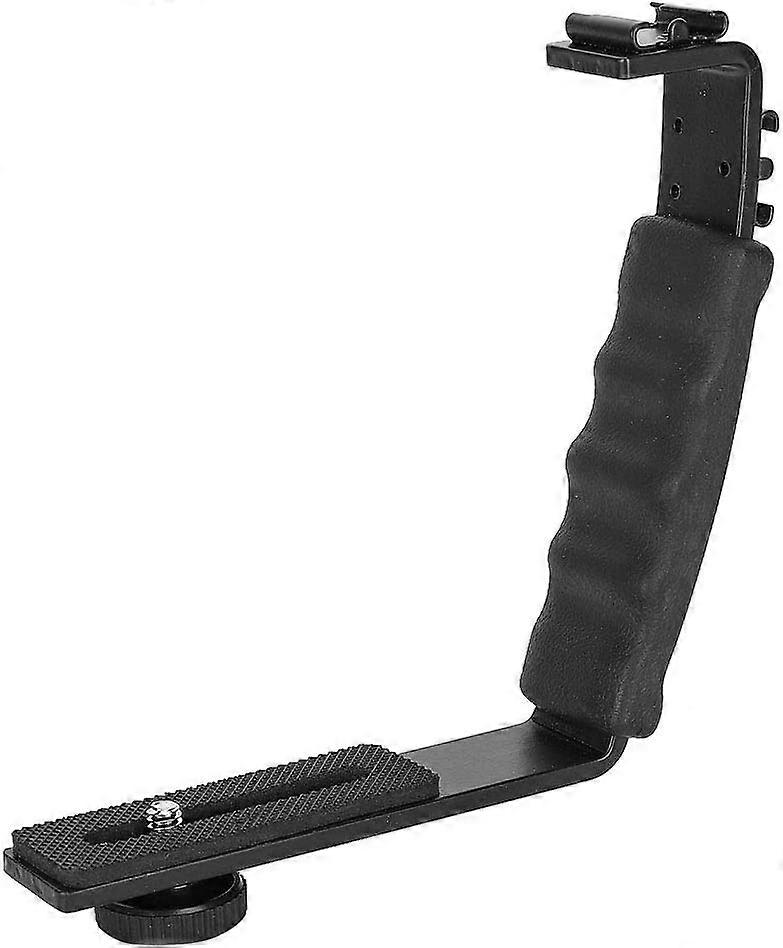 Camera Mount, L Bracket Flash Bracket Mounts Video Grip L Bracket for Gimbal Stabilizer DSLR Camera Camcorder Video Light Microphone, 1/4" Universal T