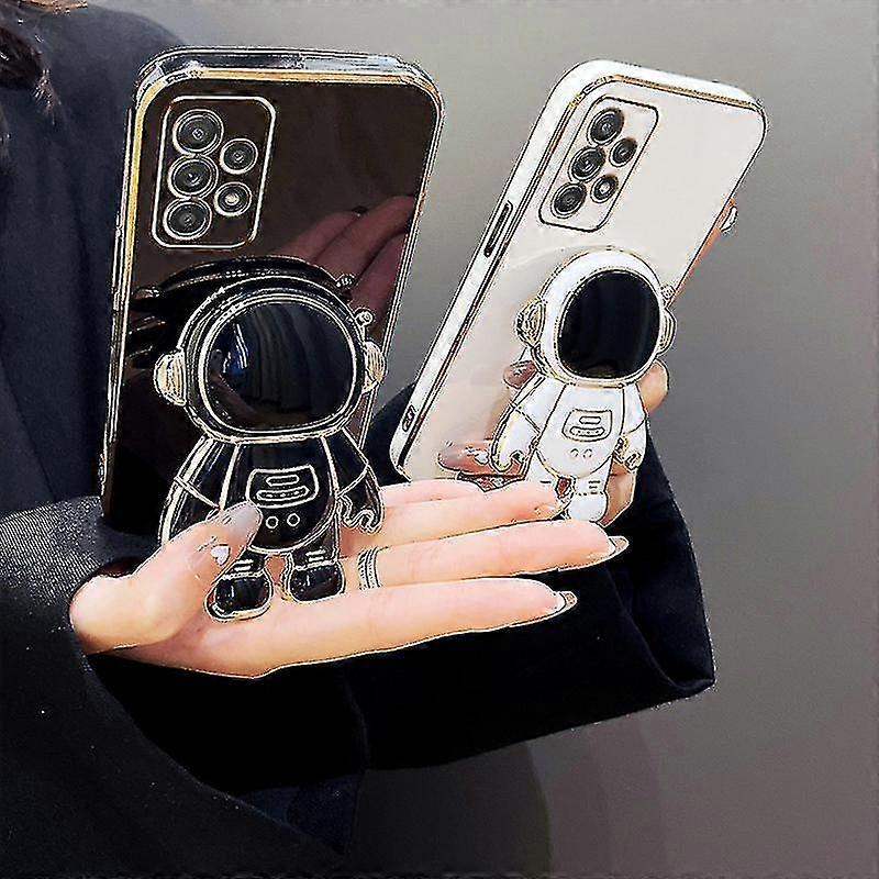 Luxury Astronaut Stand Case For Samsung Galaxy A53 A73 A13 A52 A72 A32 A22 A23 A12 A51 A71 A52s 5g 4g Phone Holder Soft Cover