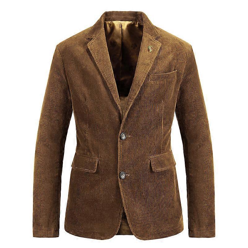 Men's Vintage Casual Work Wear Corduroy Suit Blazer Jacket Fruugo ZA
