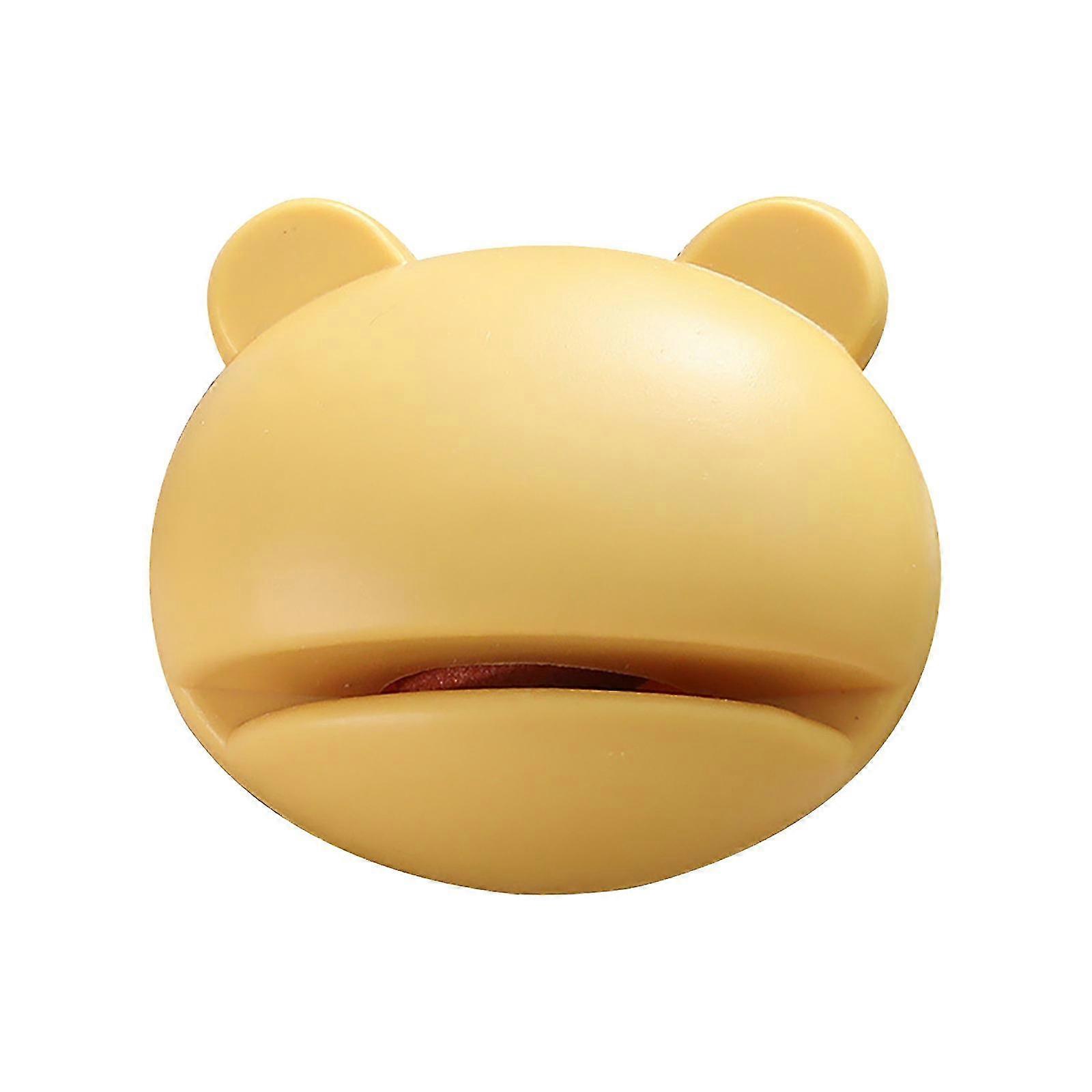 Cartoon Knife Sharpener Kitchen Manual Fast Grinding Scissors2Pcs,Yellow)