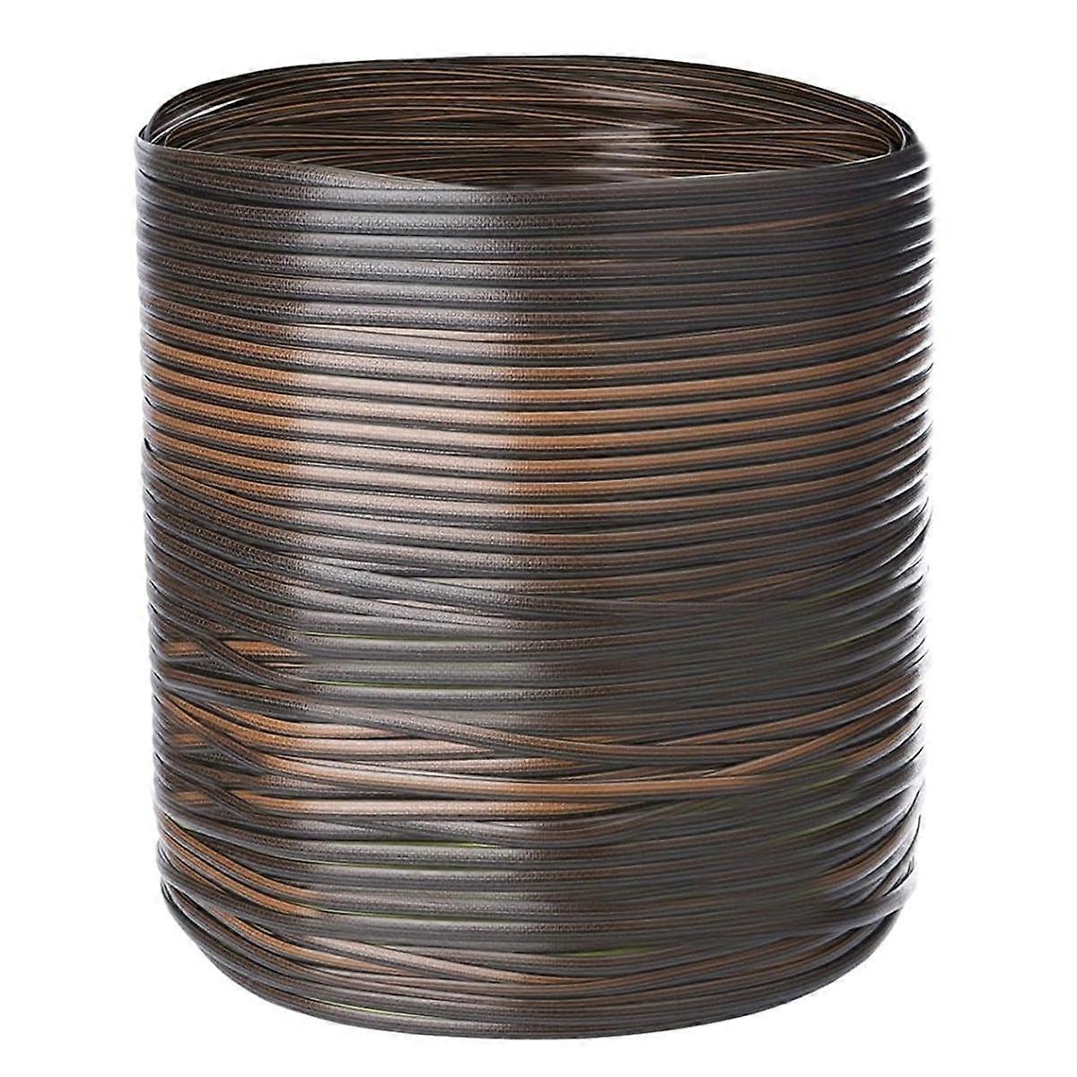 120 Ft Wicker Repair Kit, Plastic Wicker Repair Supplies, Gradient Dark Brown with Visible Mixed Co