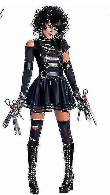 إدوارد مقص الأزياء للنساء البالغات هالوين حزب تمويه أنثى يتوهم اللباس لعب دور ألعاب ارتداء-9-2