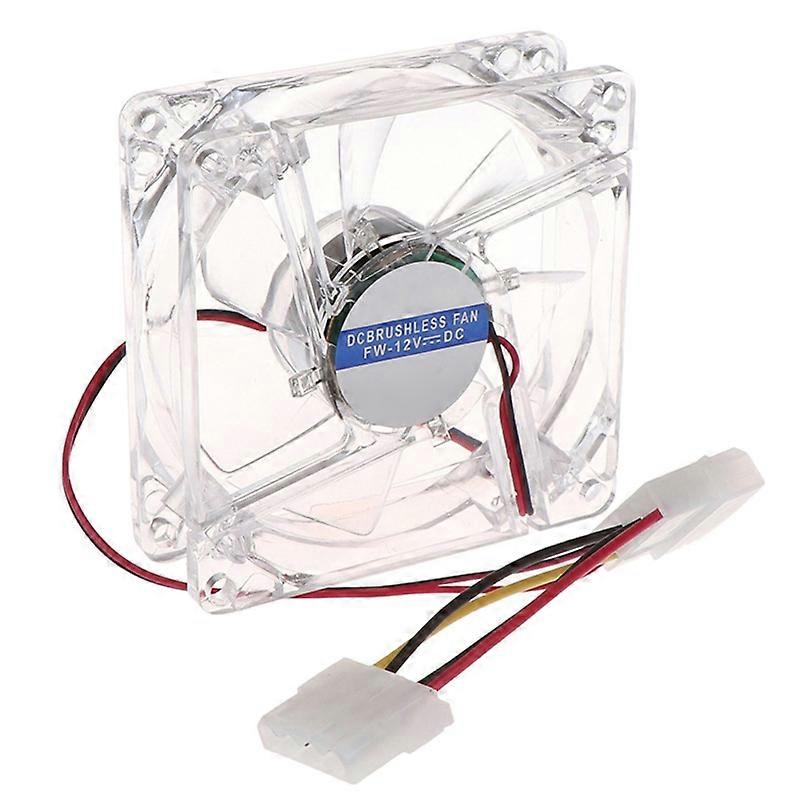 Case Fan Efficient RGB Lights Mute 8cm PC Colorful Cooling Fan for Home JIKAIX