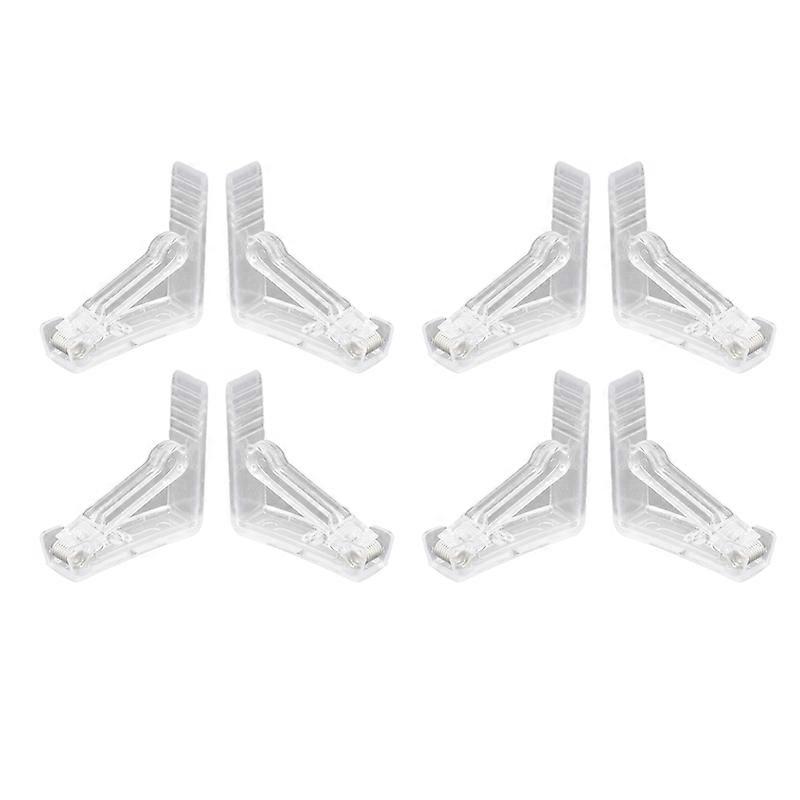 8Pcs Triangle Table Cover Clamps Windproof Anti-crack Sturdy Universal Tight Fixed Daily Use Tablecloth Clamps Holder for Party Qinhai
