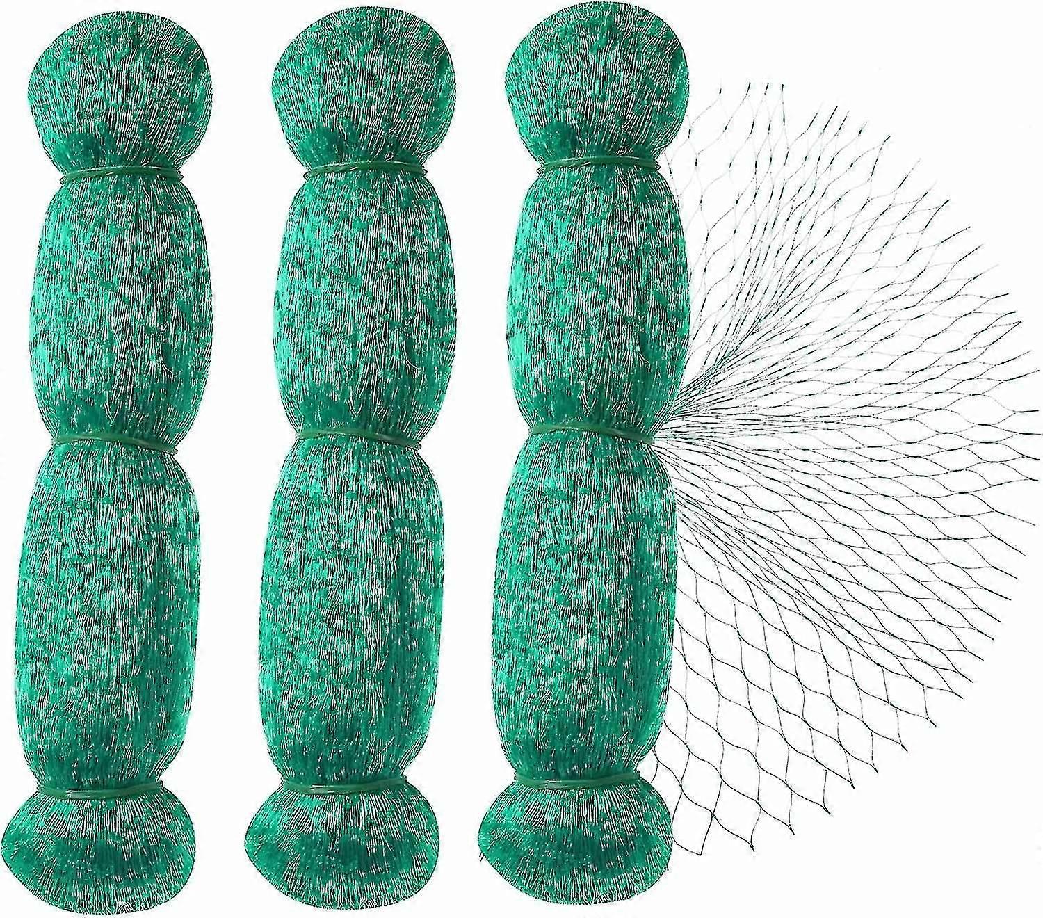 Anti Bird Net, 3pcs  2 * 10m Green Garden Bird Plant Net Protective Net, Protect