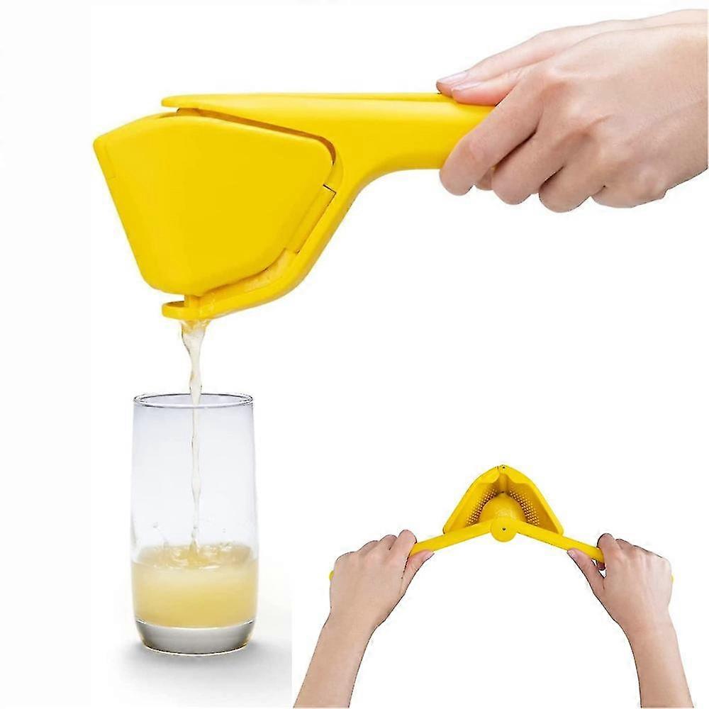 Easy Squeeze Manual Citrus Squeezer Lemon Juicer That Folds Flat For Space-saving Storage