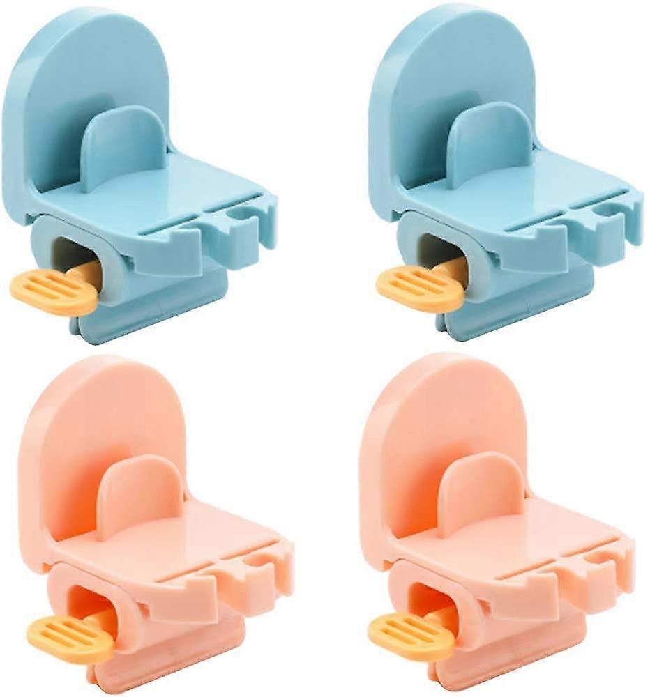 4 Pack Rolltube Toothpaste Squeezer Toothpaste Holder Toothpaste Squeezer 3 in 1 Wall Mounted Toothp