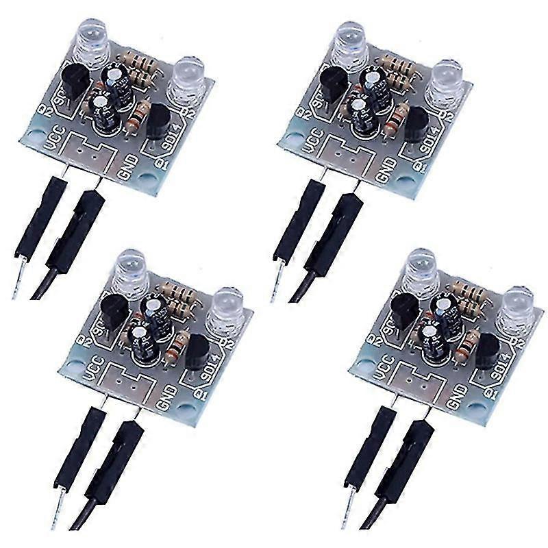 4-Piece Set 5mm LED Flash DIY Kit Electronic Kit PCB Circuit Welding Skills Learning Training Kit