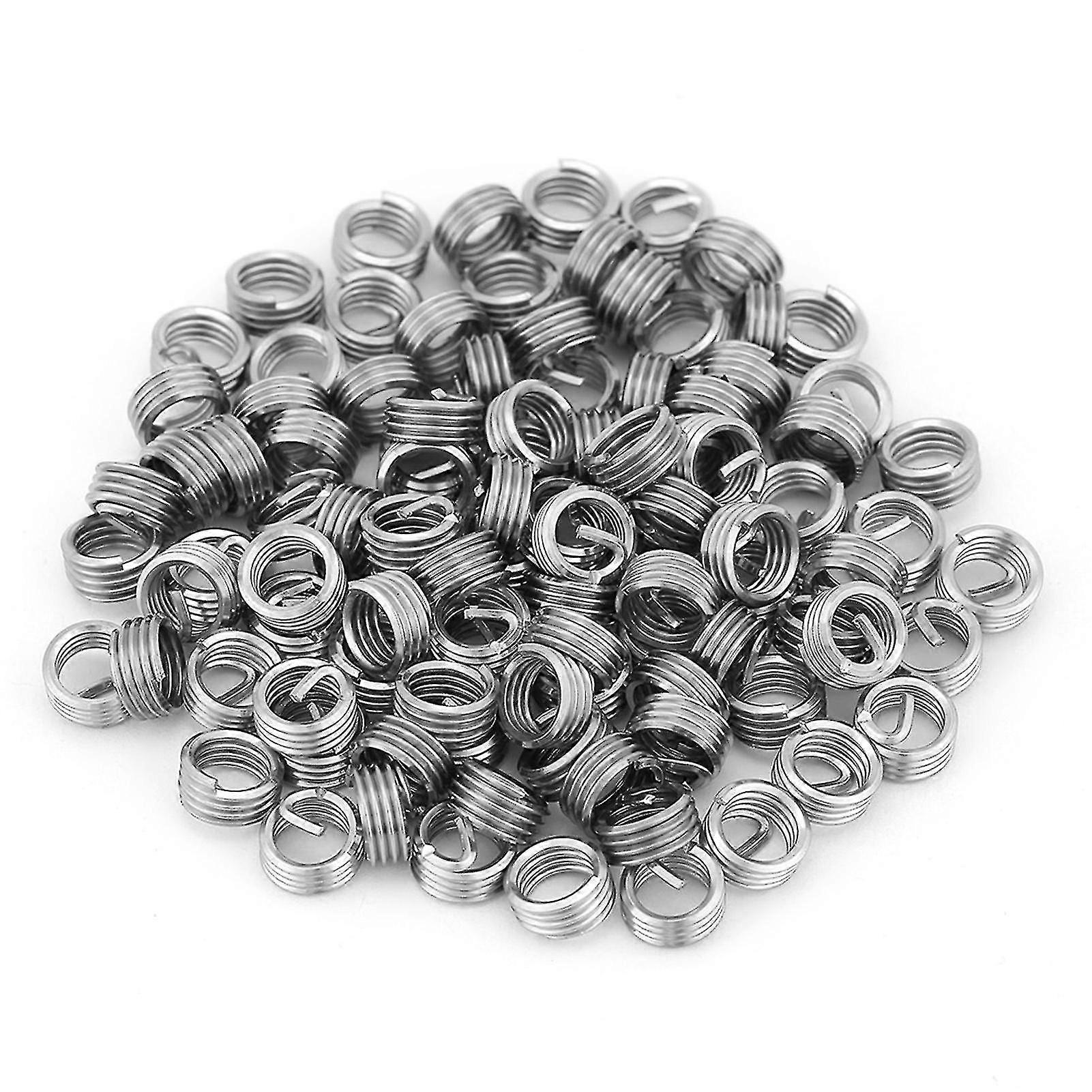 Stainless Steel Coiled Wire Helical Screw Thread Inserts - M6 x 1.0 x 1D - 100pcs