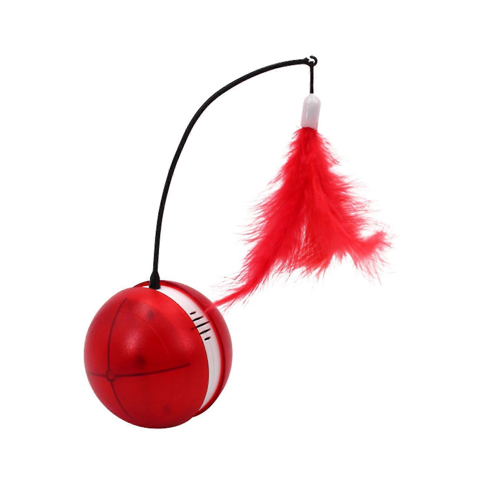 Electric cat toy LED flash rolling ball luminescent ball automatically rotates funny cat toy intelligent rotating ball