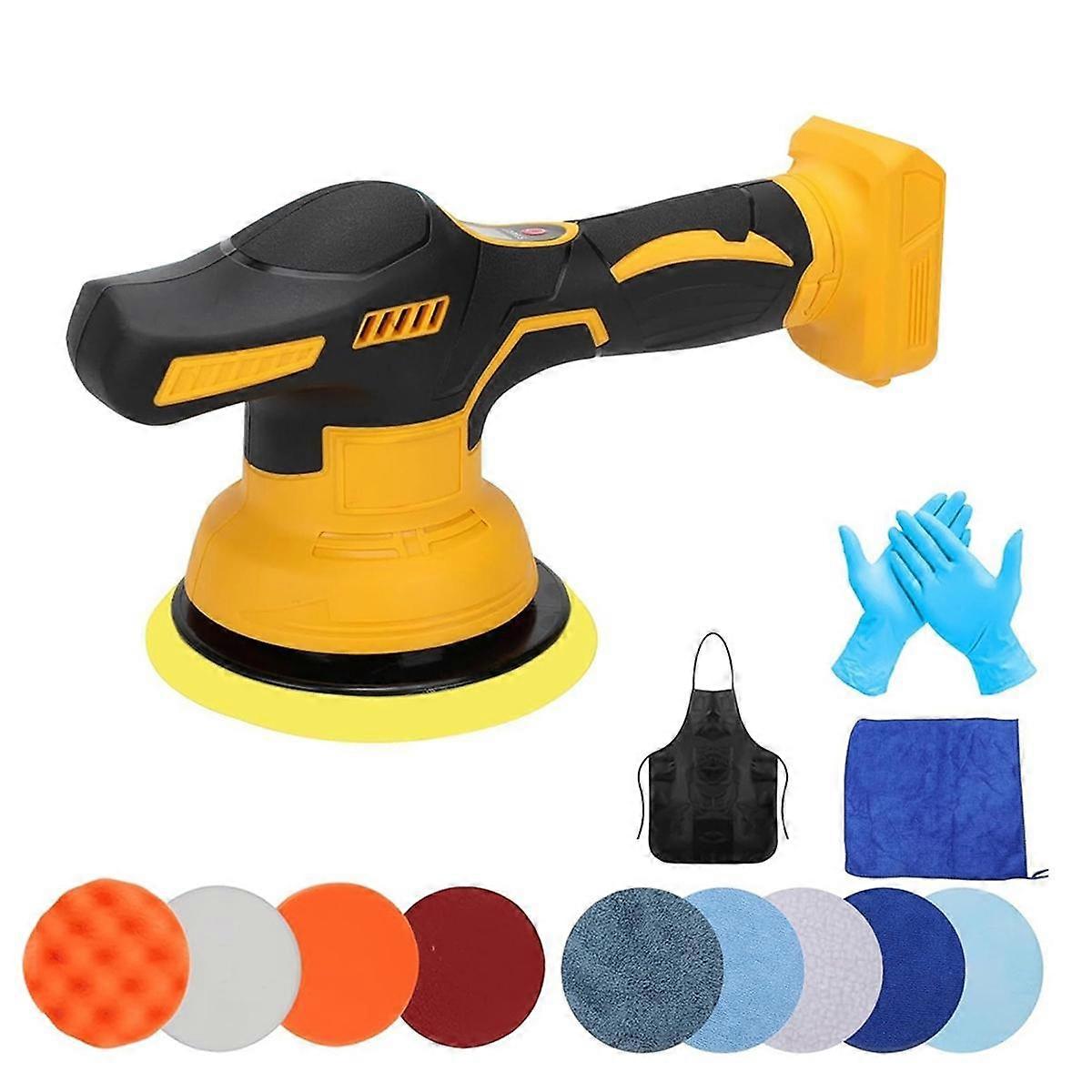 Lucidatrice tampone per auto senza fili per batteria da 20 V 8 velocità variabile 3500 giri/min Lucidatrice per tampone per auto De