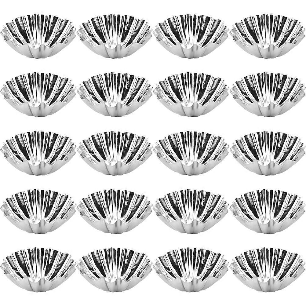20Pcs Egg Tart Molds Multi-function Muffin Cups Convenient Baking Molds Baking Accessory
