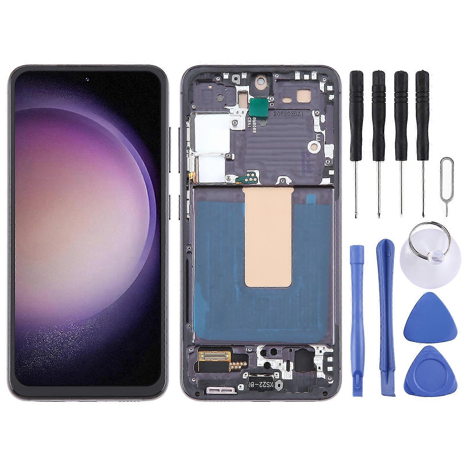 Lcd Screen With Frame For Samsung Galaxy S23 Sm-s911b Eu Version