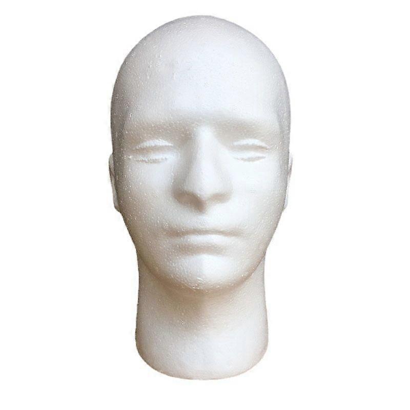 Wig Head Mold Emulator Men's Foam Head Fixed Wig Glasses Hat Display Stand Abstract Model Head Props