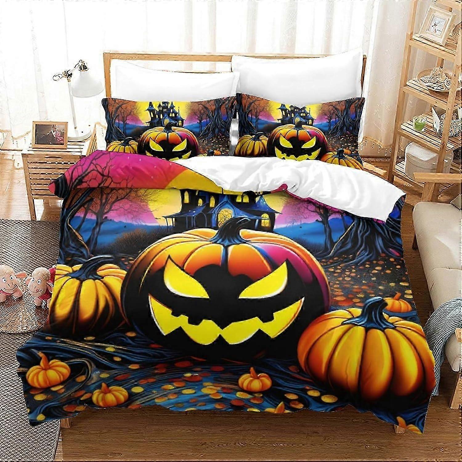 J3909 Lençóis Pai Natal para Meninos Meninas Capa de Colcha Impressão 3D Pintura a Óleo Capa de Edredom Capas de Edredom com Fecho de Zíper Microfibra Macia Be