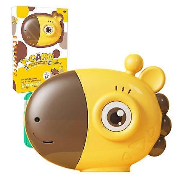 Cards Reader ,English Kids Flash Cards Reader Toddlers Educational Learning Puzzle Toy Giraffe Card Reader English